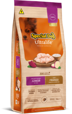 RAÇÃO SPECIAL DOG ULTRALIFE RAÇA PEQUENA JUNIOR SACO 15Kg